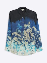 River Island Blue All Over Print Shirt - Image 5 of 6