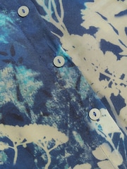 River Island Blue All Over Print Shirt - Image 6 of 6