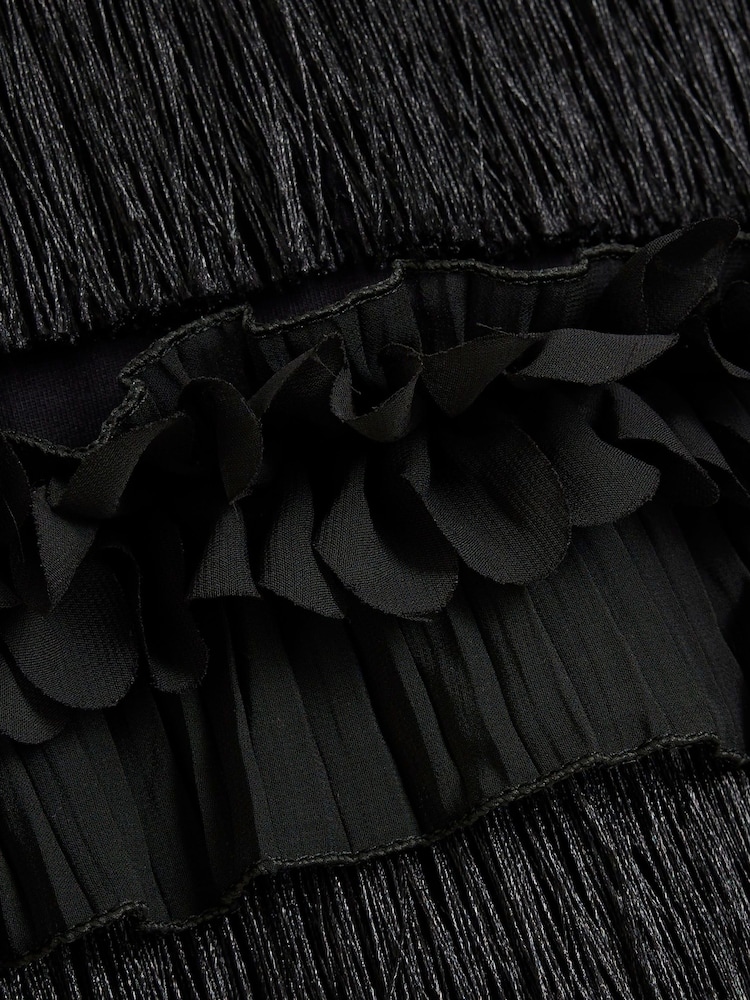River Island Black Embellished 3D Floral T-Shirt - Image 4 of 4