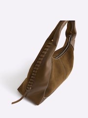 River Island Green Whipstitch Slouch Bag - Image 5 of 5