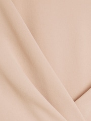 River Island Brown Twist Detail Peplum Top - Image 4 of 4