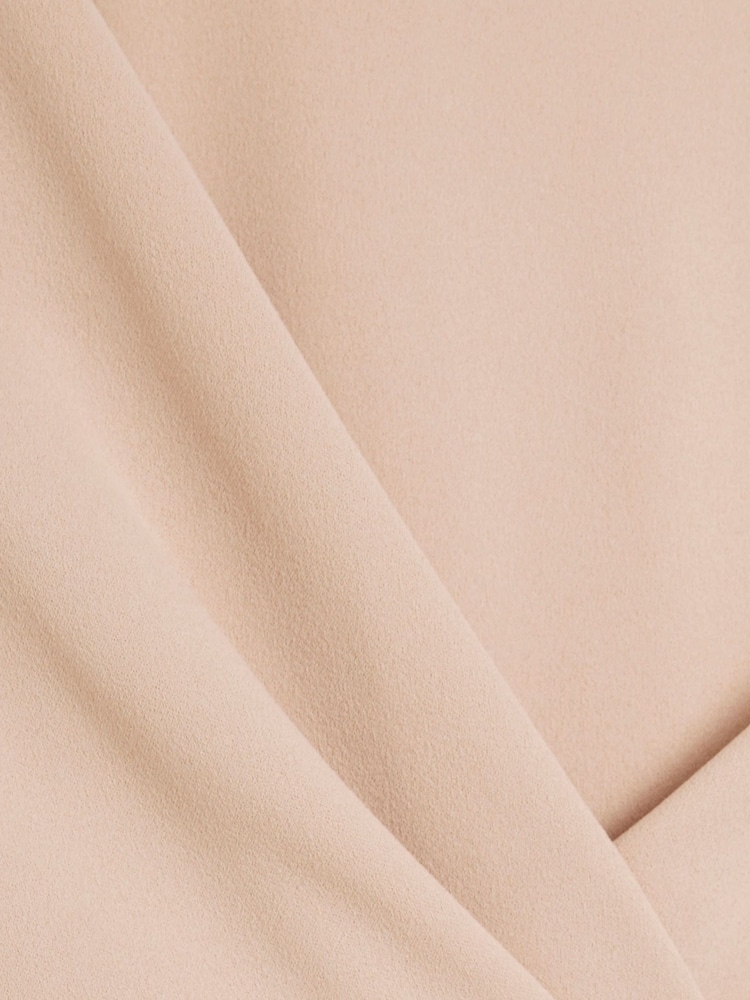 River Island Brown Twist Detail Peplum Top - Image 4 of 4