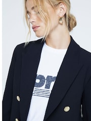 River Island Black Military Blazer - Image 3 of 4