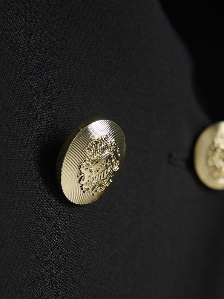 River Island Black Military Blazer - Image 4 of 4 River Island Black Military Blazer - Image 4 of 4