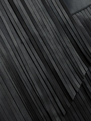 River Island Black Assymentric Fringe Pencil Skirt - Image 4 of 4