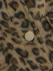 River Island Brown Leopard Trophy Jacket - Image 4 of 4