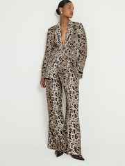 River Island Леопардовый оверсайз блейзер - Image 1 of 4