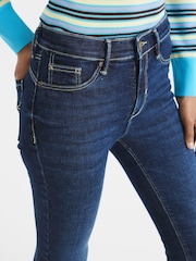 River Island Blue Mid Rise Bum Sculpt Skinny Jeans - Image 4 of 6