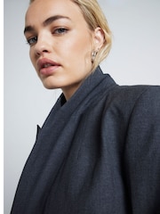 River Island Grey Tailored Blazer - Image 2 of 4