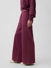 Vínově červená - Gap VintageSoft Jogger kalhoty Volný střih s Širokými nohavicemi - Obrázek 3 z 6
