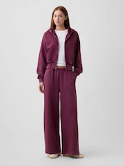 Vínově červená - Gap VintageSoft Jogger kalhoty Volný střih s Širokými nohavicemi - Obrázek 4 z 6