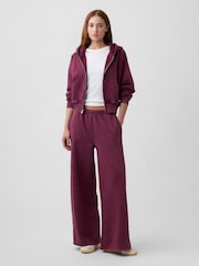 Vínově červená - Gap VintageSoft Jogger kalhoty Volný střih s Širokými nohavicemi - Obrázek 5 z 6