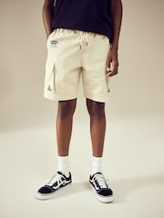 Ecru Graffiti Printed Single Cargo Shorts (3-16yrs) - Image 2 of 8