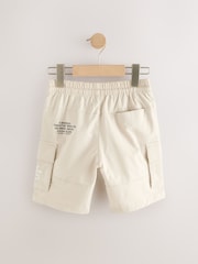 Ecru Graffiti Printed Single Cargo Shorts (3-16yrs) - Image 6 of 8
