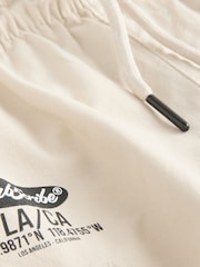 Ecru Graffiti Printed Single Cargo Shorts (3-16yrs) - Image 7 of 8