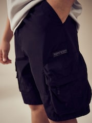 Black 3D Pocket Cargo Shorts (3-16yrs) - Image 2 of 8