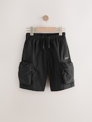 Black 3D Pocket Cargo Shorts (3-16yrs) - Image 5 of 8