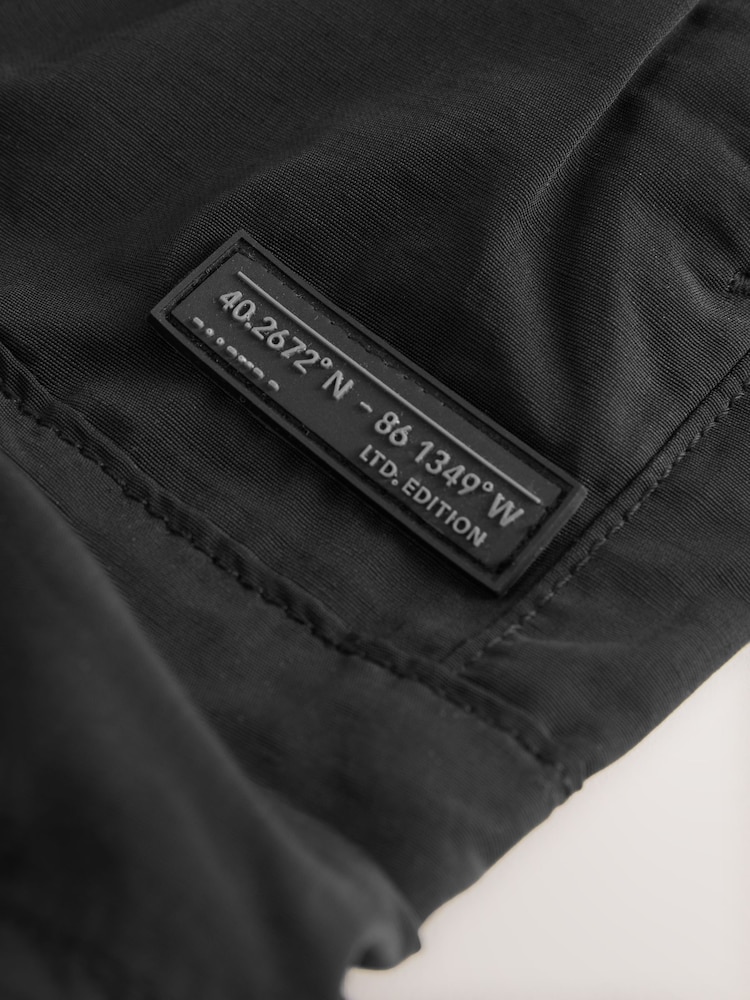 Black 3D Pocket Cargo Shorts (3-16yrs) - Image 8 of 8