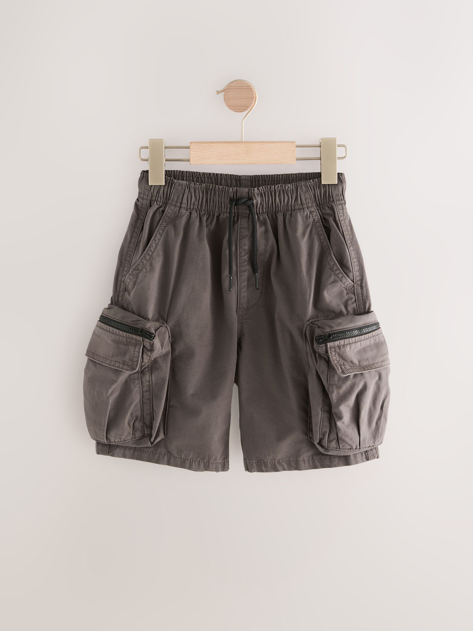 Buy Charcoal Grey Baggy Pocket Cargo Shorts (3-16yrs) from Next