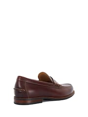 Dune London Brown Samson Penny Loafers - Image 4 of 6