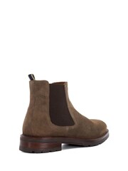 Braun - Dune London Cheltenham gebürstete Chelsea-Stiefel - Bild 3 von 5