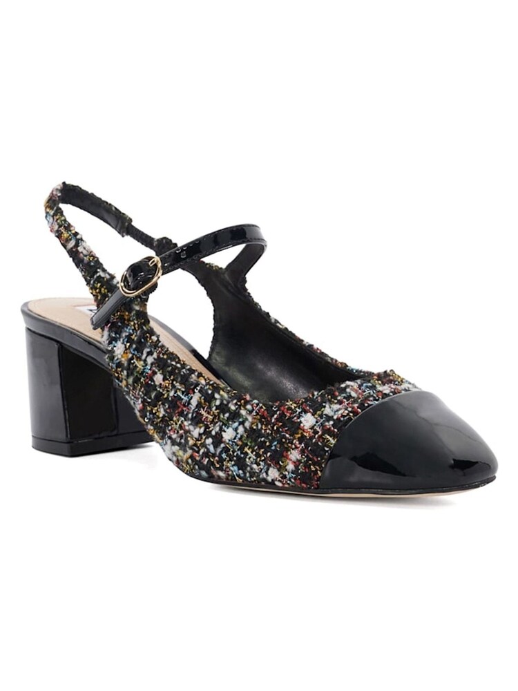 Dune London Black Devised Toe Cap Slingback Shoes - Image 1 of 5 Dune London Black Devised Toe Cap Slingback Shoes - Image 1 of 5
