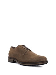 Dune London Brown Barrett Lace Up Gibson Shoes - Image 2 of 5