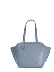 Dune London Blue Medium Dinidecided Curved Shopper Bag - Image 2 of 5