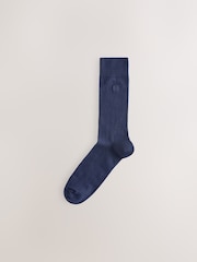 Bright Blue/Purple/Orange 8 Pack Embroidered Lasting Fresh Socks - Image 2 of 10