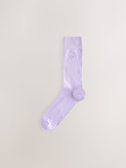 Bright Blue/Purple/Orange 8 Pack Embroidered Lasting Fresh Socks - Image 7 of 10