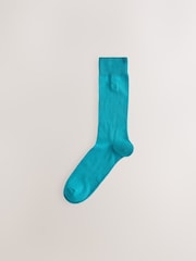 Bright Blue/Purple/Orange 8 Pack Embroidered Lasting Fresh Socks - Image 9 of 10