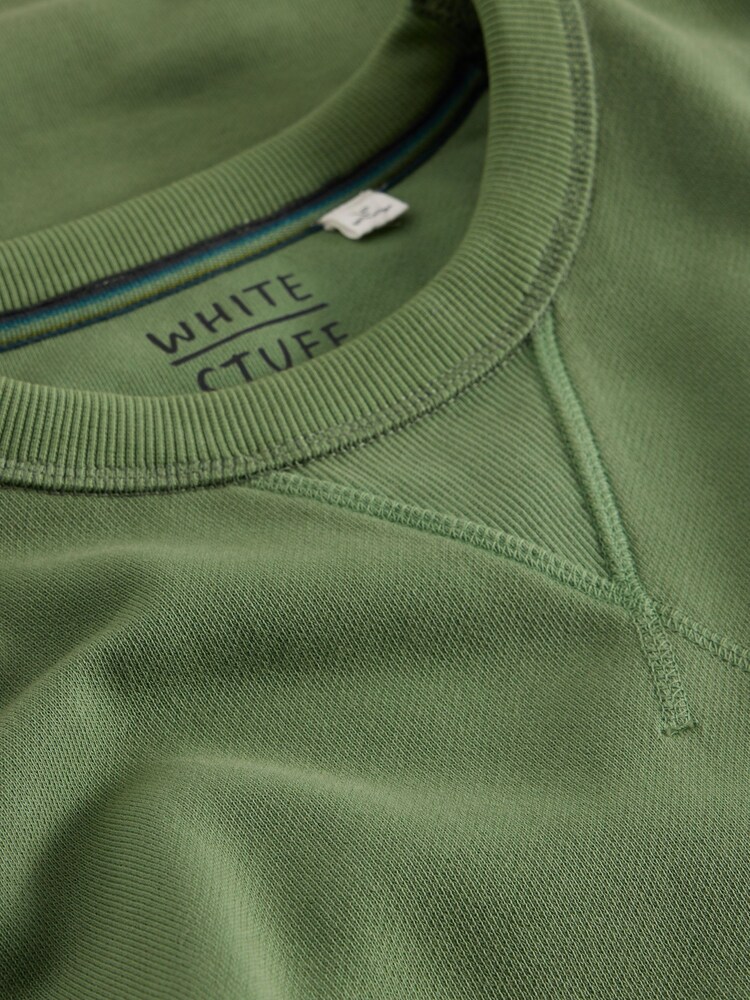White Stuff Green Crew Neck 100% Cotton Sweatshirt - Image 6 of 6 White Stuff Green Crew Neck 100% Cotton Sweatshirt - Image 6 of 6