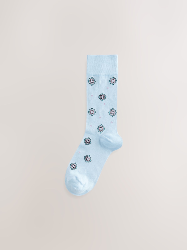 чорний/синій/фіолетовий Pattern - Модальний Signature шкарпетки 4 набір - Image 4 of 7