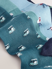 Blue Golf Pattern Modal Signature Socks 4 Pack - Image 11 of 11