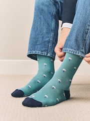 Blue Golf Pattern Modal Signature Socks 4 Pack - Image 4 of 11