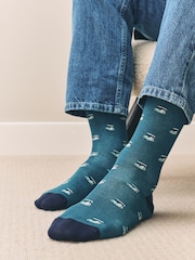 Blue Golf Pattern Modal Signature Socks 4 Pack - Image 5 of 11