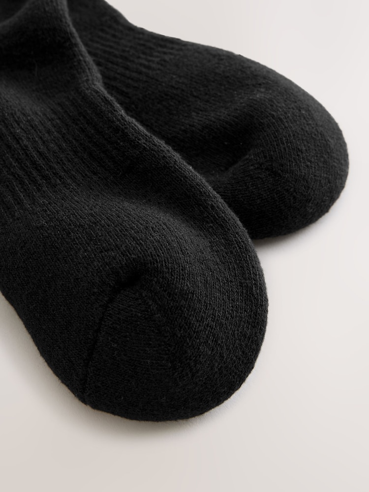 Black Cushioned Sports Socks 4 Pack - Image 4 of 4