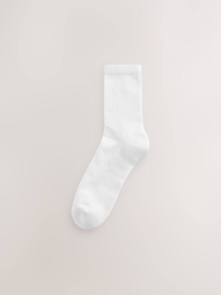 White/Green/Blue Coloured Sports Socks 4 Pack - Image 4 of 9
