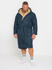 BadRhino Big & Tall Blue Waffle Borg Robe - Image 1 of 4