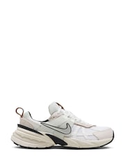 Nike Cream/Black V2K Retro Runner Trainers - Image 1 of 11