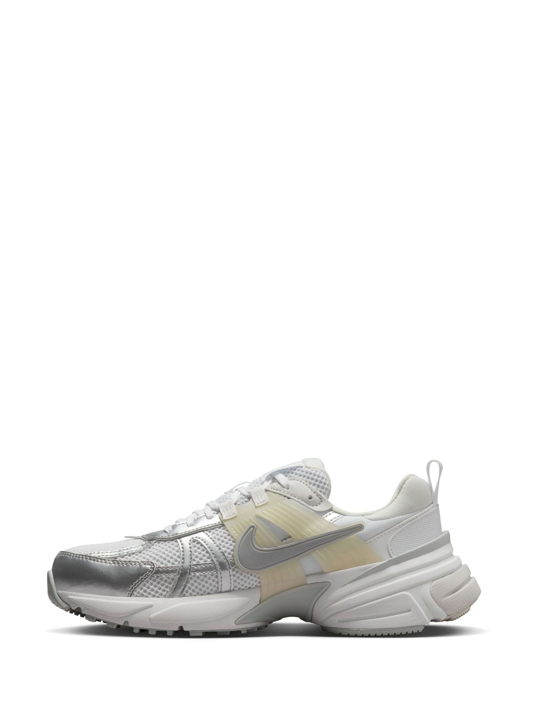 Buy Nike White Silver V2K Retro Runner Trainers from Next Luxembourg