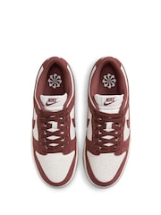 Nike Brown/Cream Dunk Low Trainers - Image 8 of 11