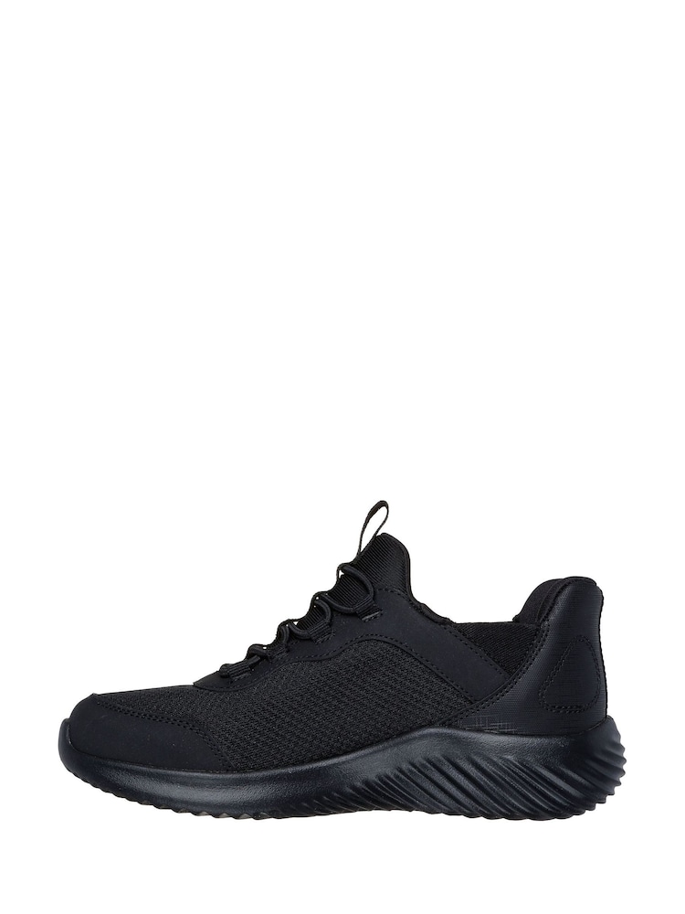 Skechers Black Bounder Brisk Burst School Trainers - Image 2 of 4