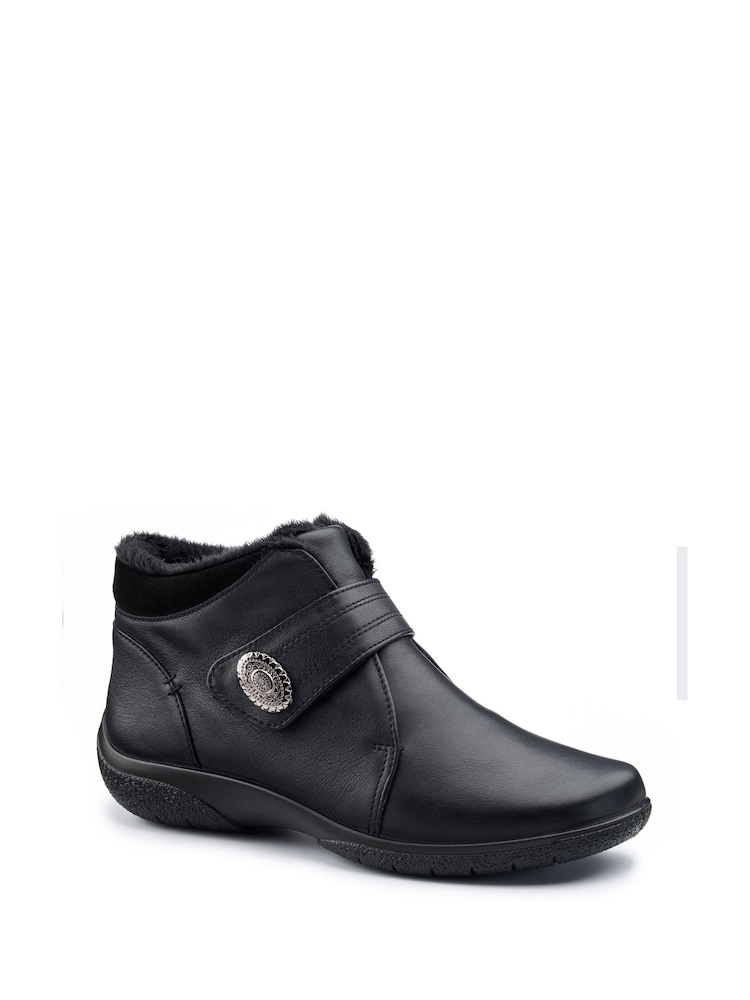 Hotter Black Extra Wide Fit Muse Touch-Fastening Boots - Image 2 of 4