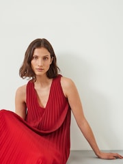 Hush Red Molly Ombre Pleat Maxi Dress - Image 2 of 5