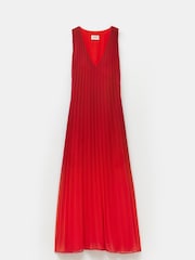 Hush Red Molly Ombre Pleat Maxi Dress - Image 5 of 5