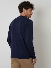 Threadbare Blue Zip Through Knitted Shacket - Image 2 of 4