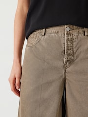 Hush Green Ella Wide Leg Cropped Jeans - Image 4 of 5