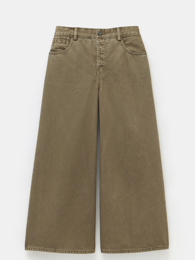 Hush Green Ella Wide Leg Cropped Jeans - Image 5 of 5
