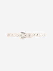 Hush White Seren Studded Leather Belt - Image 2 of 5